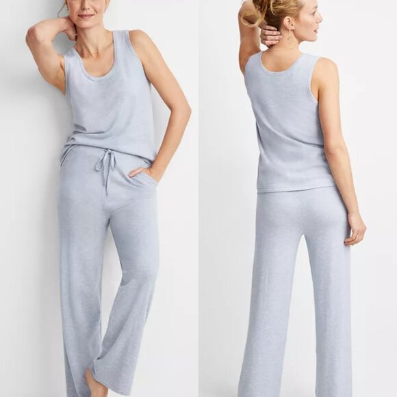 Macy's Other - State of Day 2-Pc. Grey Sweater Knit Loungewear Pant Set NWT L
